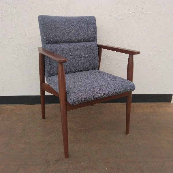 オカムラ ロビーチェア 1人掛け L 114 MD FXW 4 ミディアムブルー インディゴ ロビー ソファ ソファー チェア イス 椅子