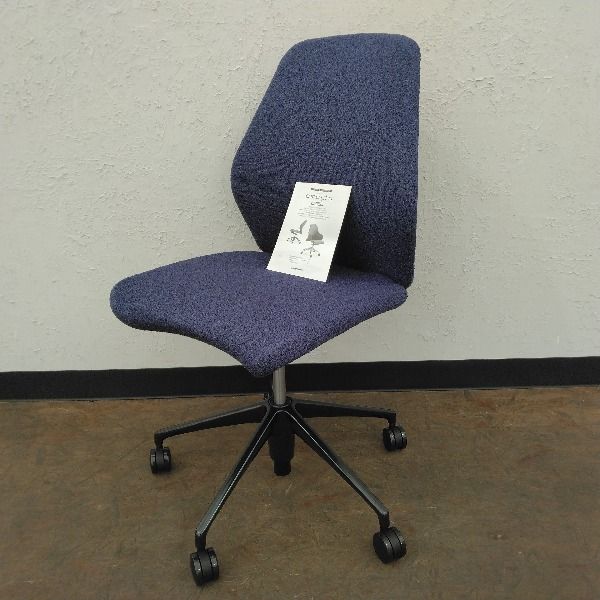 オカムラ オフィスチェア 肘なし emolto エモルト L 434 TB FZW 4 製 ブルー 肘無し デスクチェア チェア イス 椅子