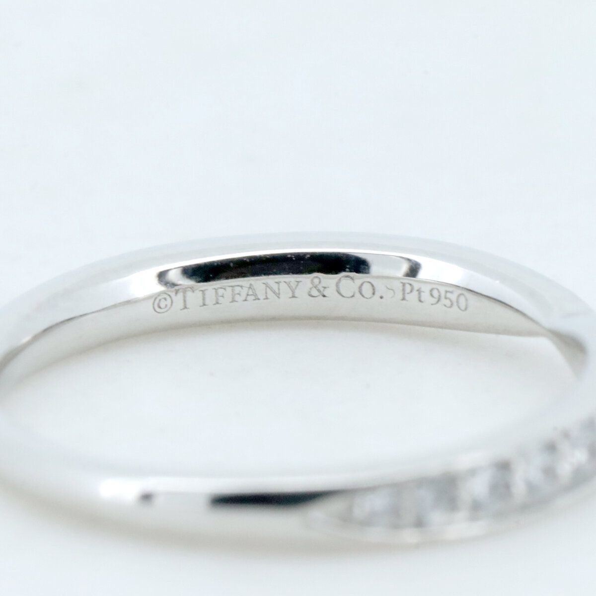 ティファニー ハーモニー ダイヤモンド パヴェ リング 指輪 9号 Pt950