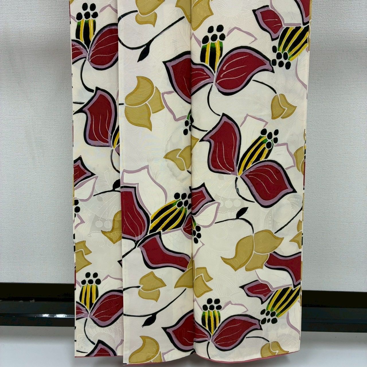 小紋 正絹 素敵な染め しつけ糸 袷 着物 MK-1780 - メルカリ