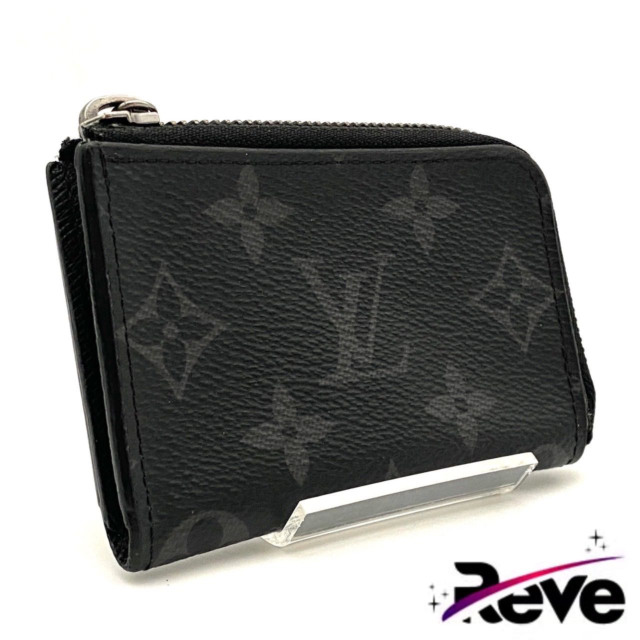 ルイヴィトン モノグラム エクリプス ポルトモネ ジュール コインケース カードケース 小銭入れ ブラック