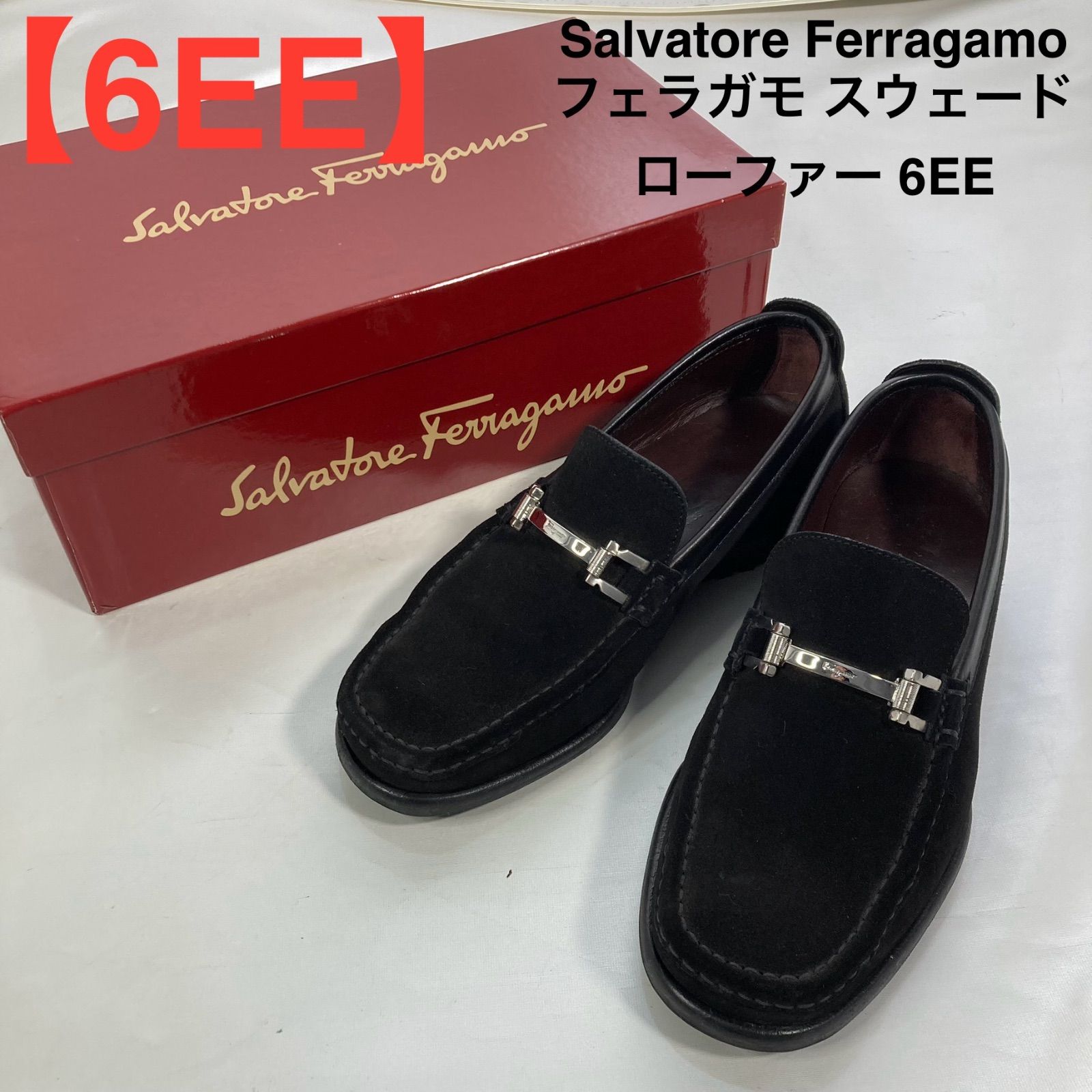 6EE】Salvatore Ferragamo フェラガモ スウェード ローファー - メルカリ 6EE】Salvatore Ferragamo フェラガモ スウェード ローファー - メルカリ