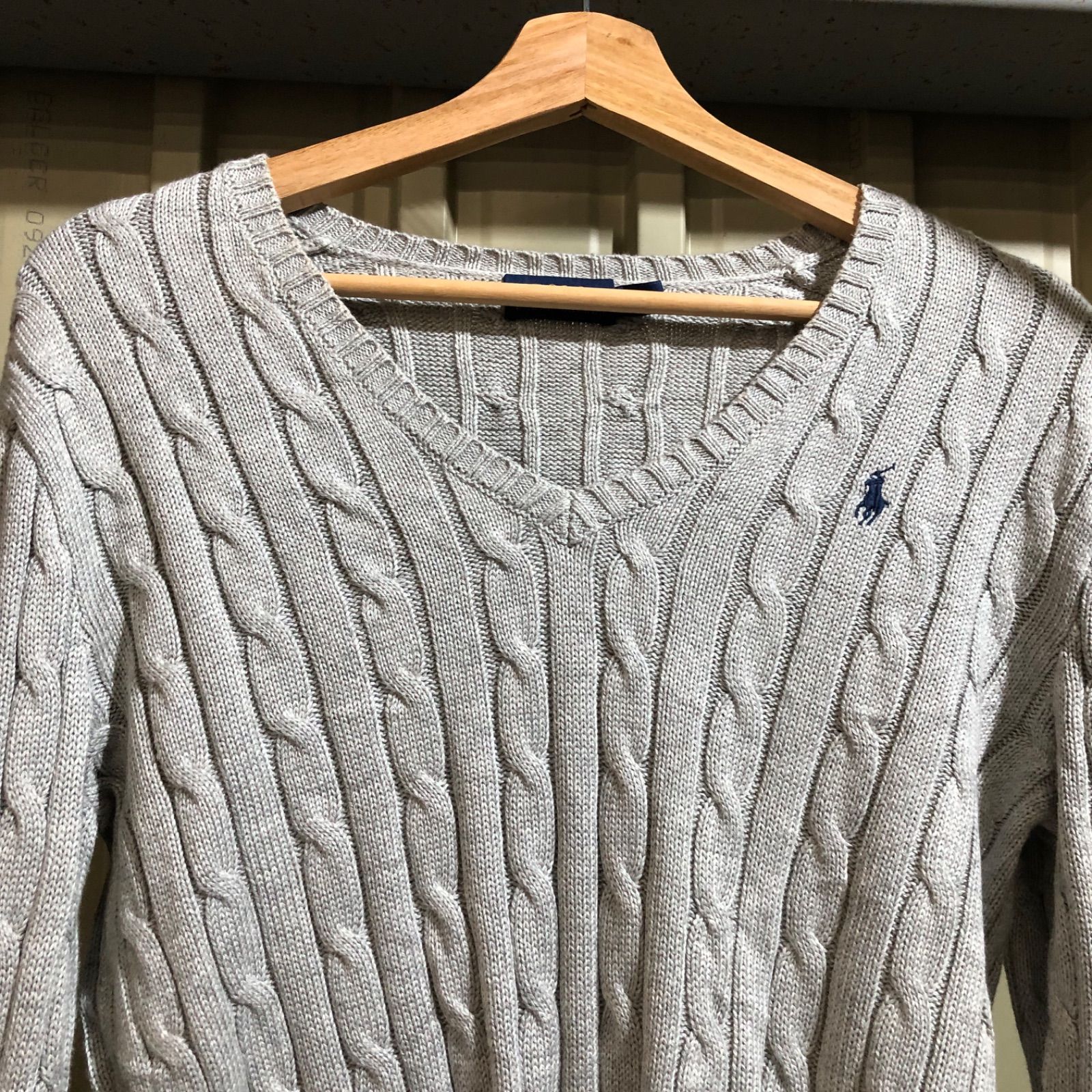 1042 POLO RALPH LAUREN セーター グレー M ポロラルフローレン ニット