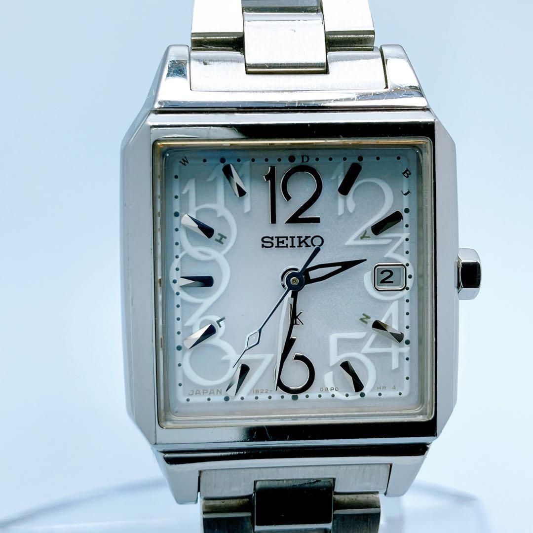 594 セイコー ルキア 1 B 22-0 AL 0 ソーラー スクエア 腕時計