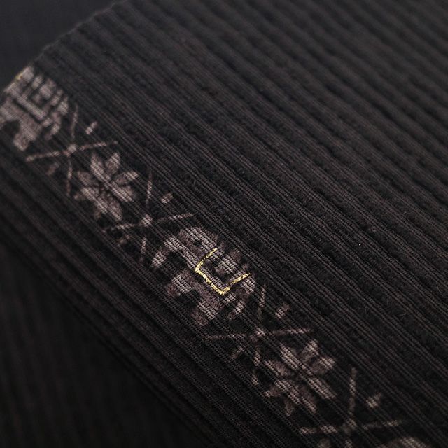 ウメ子　名古屋帯 新古品】 名古屋帯 未使用 正絹 ビロード織 全通 九寸 金彩加工 手染め