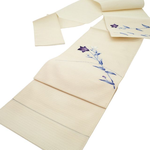 新古品】 夏物 名古屋帯 未使用 正絹 八寸 西陣 河村織物 絽綴れ 金