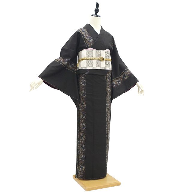 新古品】 本場奄美大島紬 着物 未使用 正絹 大島紬 袷 おき紬 7マルキ