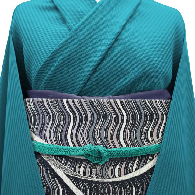 中古】 本場筑前博多織 袋帯 リサイクル 正絹 全通柄 大倉織物 誠之輔