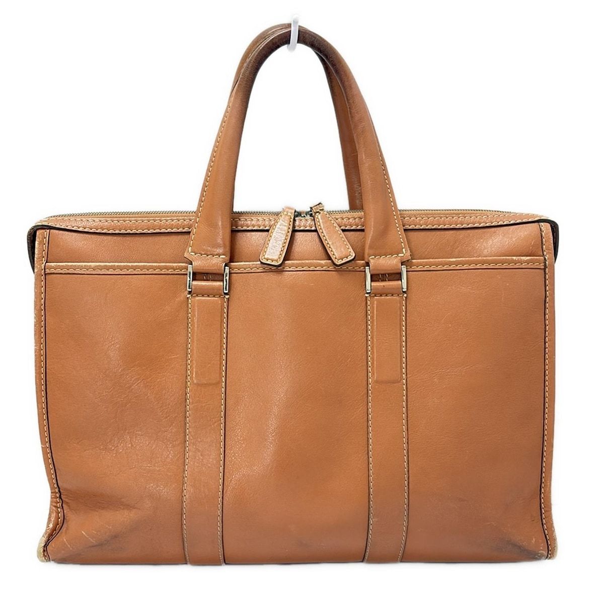 土屋鞄製造所 ツチヤカバンセイゾウショ ビジネスバッグ - ブラウン 本体ロックなし レザー