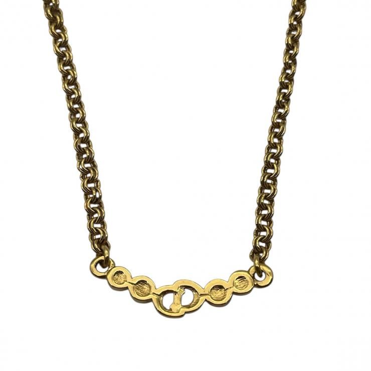 Christian Dior クリスチャンディオール CDロゴ ネックレス