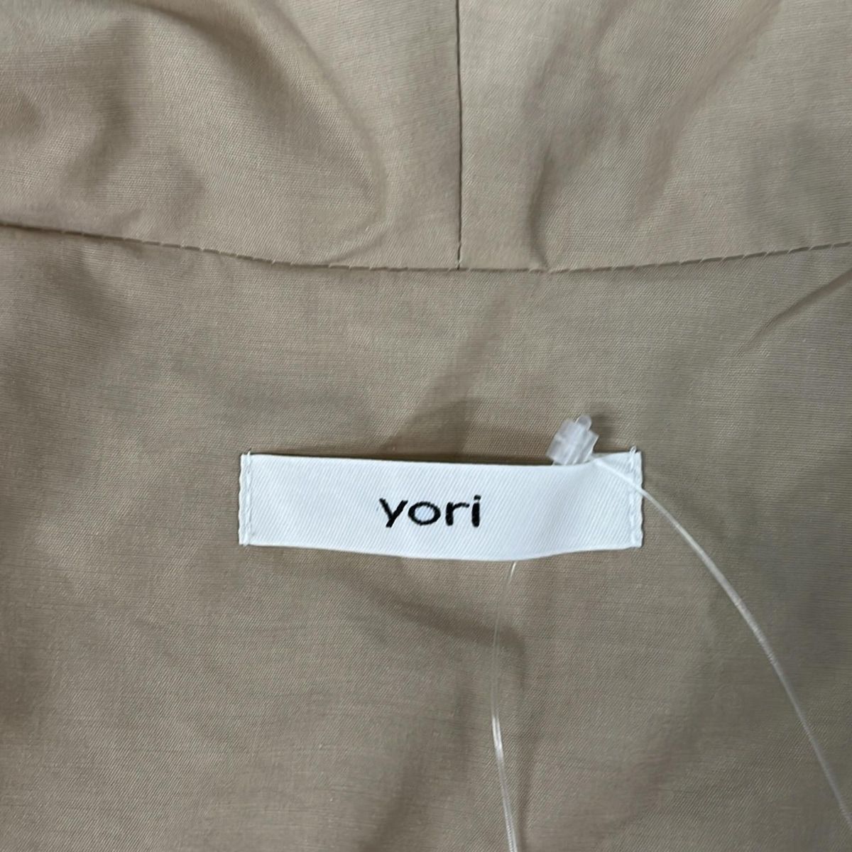 yori(ヨリ) ブルゾン サイズF レディース美品 - ベージュ 長袖/ジップ