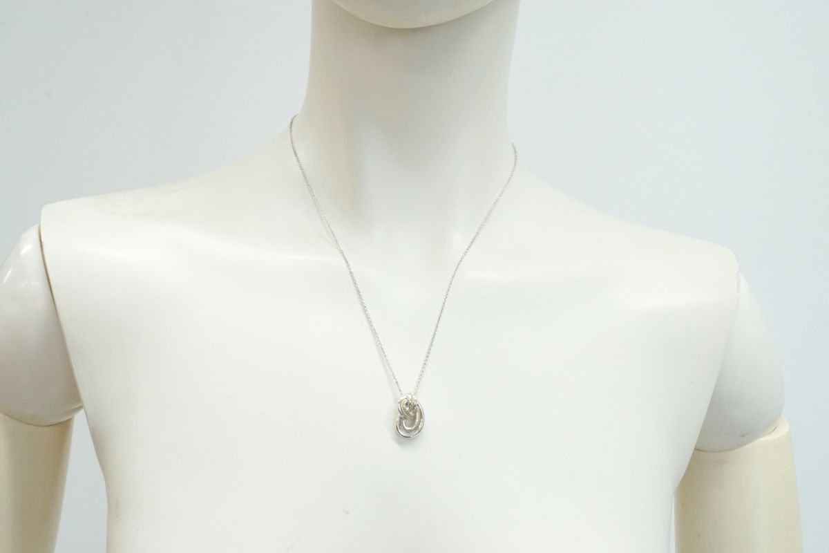 ティファニー ネックレス ペンダント ツイスト ノット コンビ Unisex