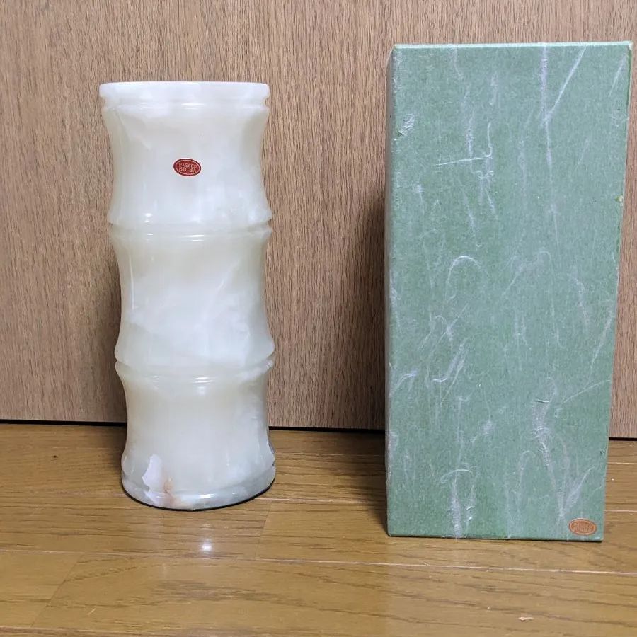 大理石 オニキス 竹型 花瓶 オブジェ - メルカリ