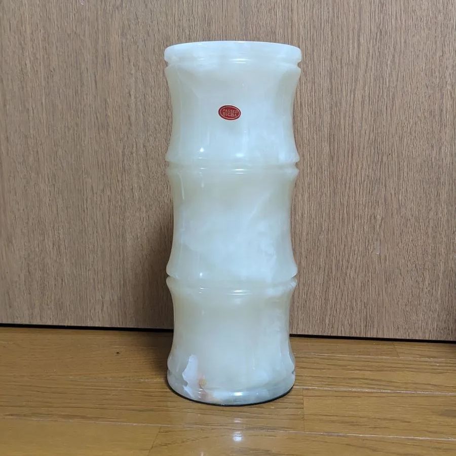 大理石 オニキス 竹型 花瓶 オブジェ - メルカリ