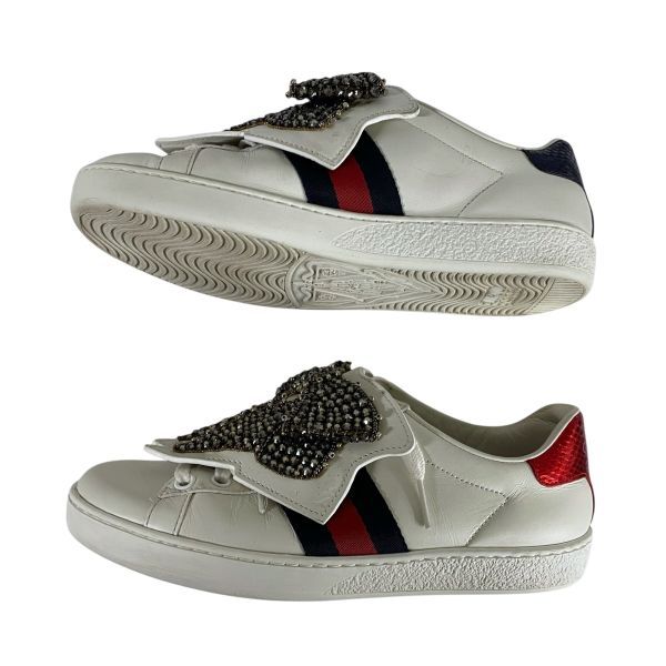 ○ グッチ GUCCI エース スニーカー ローカット シェリーライン