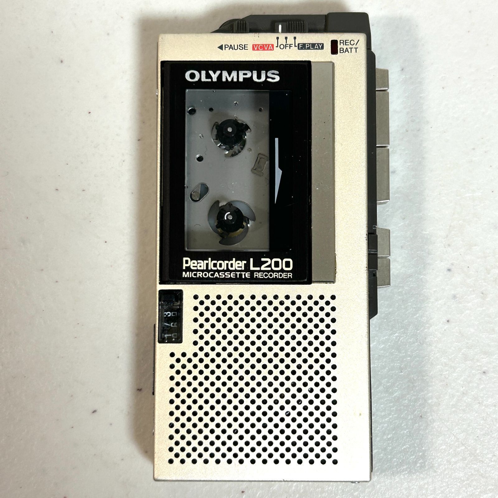 オリンパス パールコーダー L200 マイクロカセット レコーダー レザー