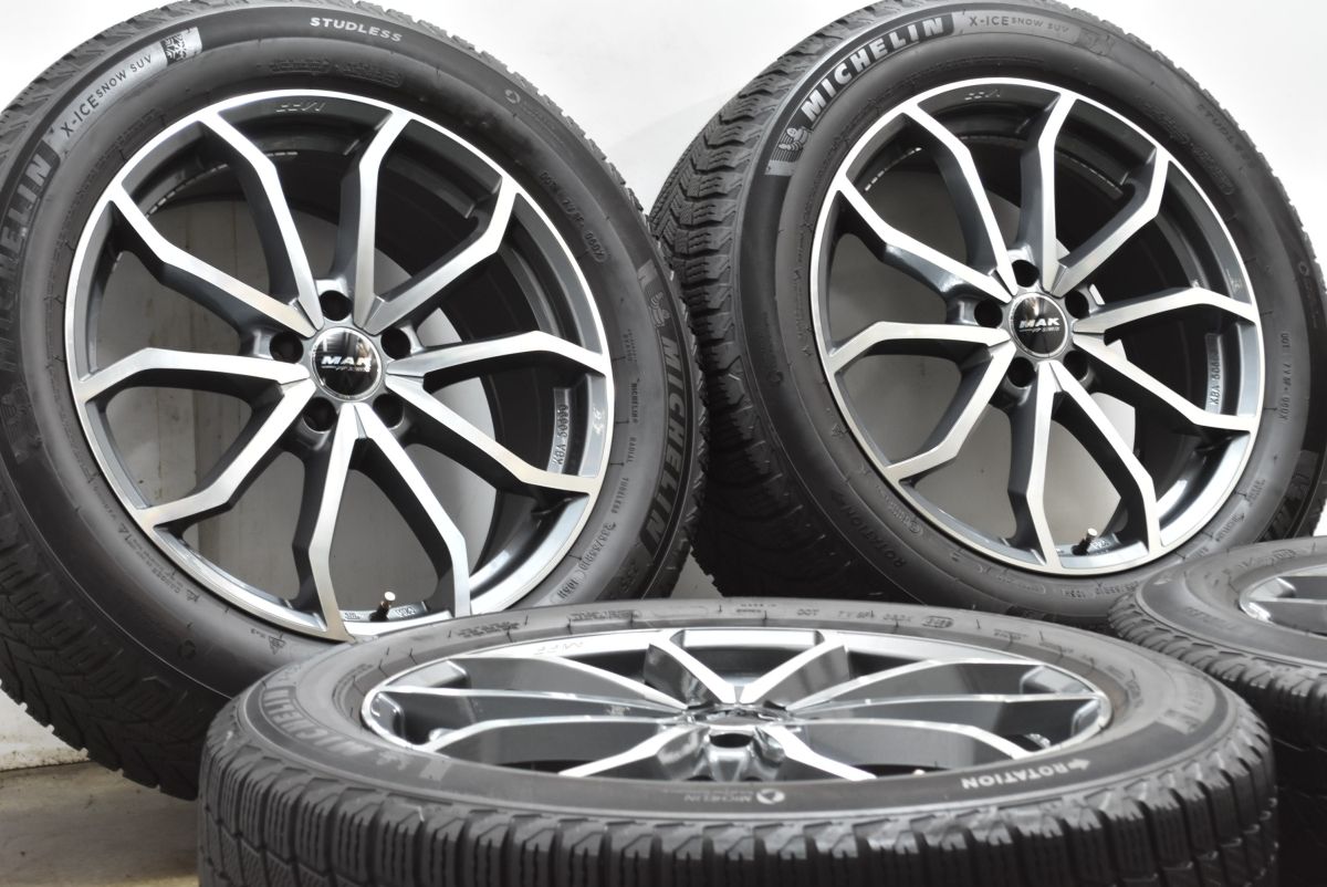 程度良好 MAK LOWE FF 19 in 8 J 42 PCD 112 ミシュランX ICE SNOW 235 55 R アウディ Q 5 4 ティグアン ベンツ X 253 GLC