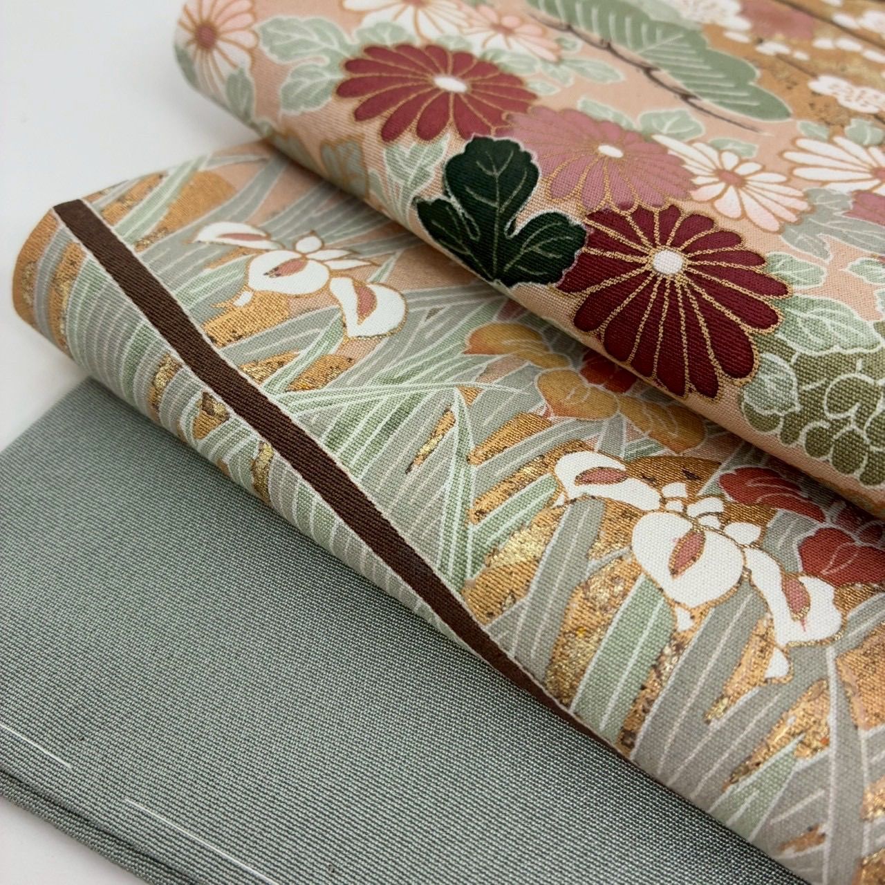 色留袖 正絹 平等院 一つ紋 しつけ糸 上品な染め 袷 着物 MK-1783