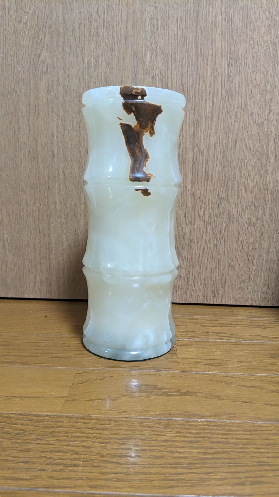 大理石 オニキス 竹型 花瓶 オブジェ - メルカリ