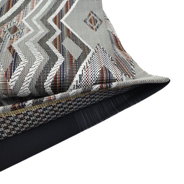 中古】 すごい値！ 袋帯 リサイクル 正絹 京都 西陣 グレー 菱文