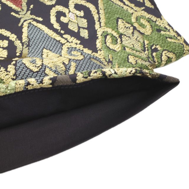 中古】 すごい値！ 袋帯 フォーマル リサイクル 正絹 京都 西陣 黒紫