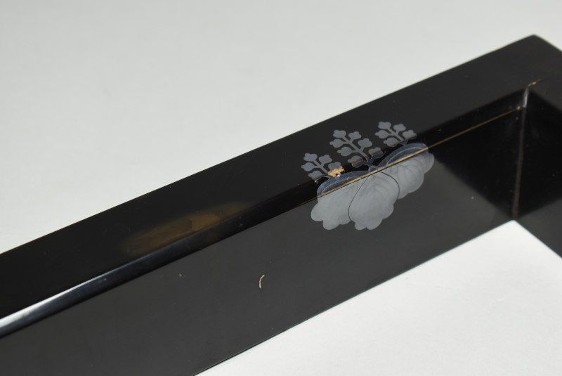 蔵A4473b】平安祥雲(吉田) 菊桐蒔絵 「朝寿」 炉縁 共箱 【公式通販】
