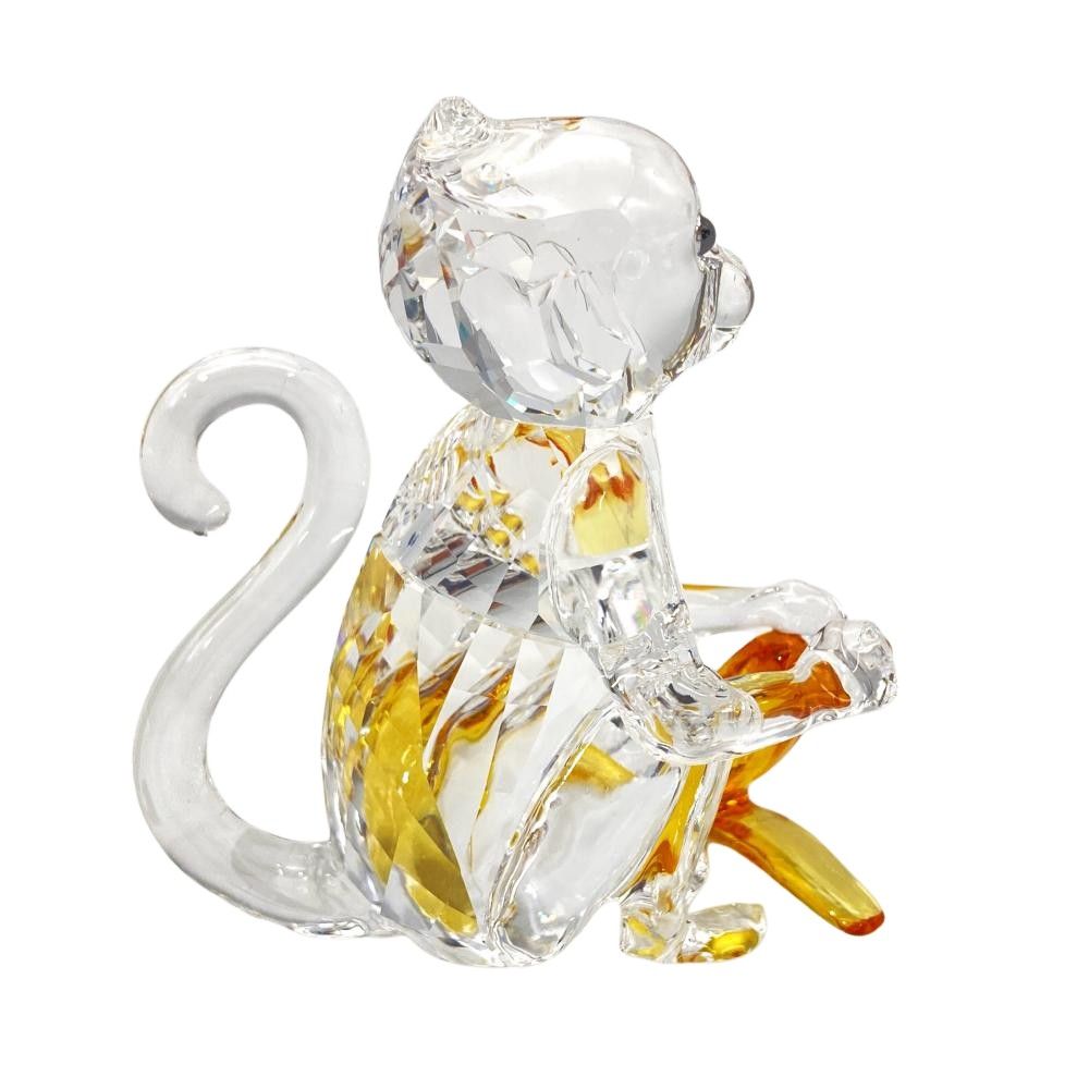 スワロフスキー SWAROVSKI サルとバナナ オブジェ 置物 5524239 クリア