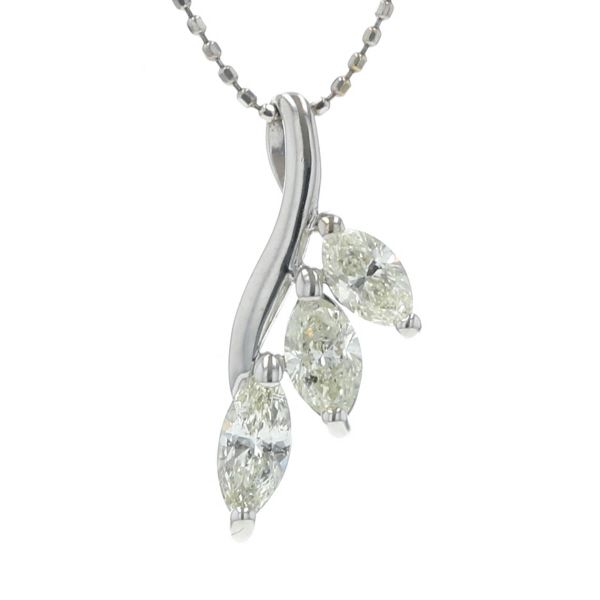 K18WG ホワイトゴールド ネックレス イエローダイヤモンド 1.00ct