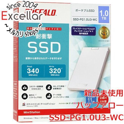 BUFFALO 外付けSSD ホワイト Thunderbolt USB3.1対応 Amazon | BUFFALO