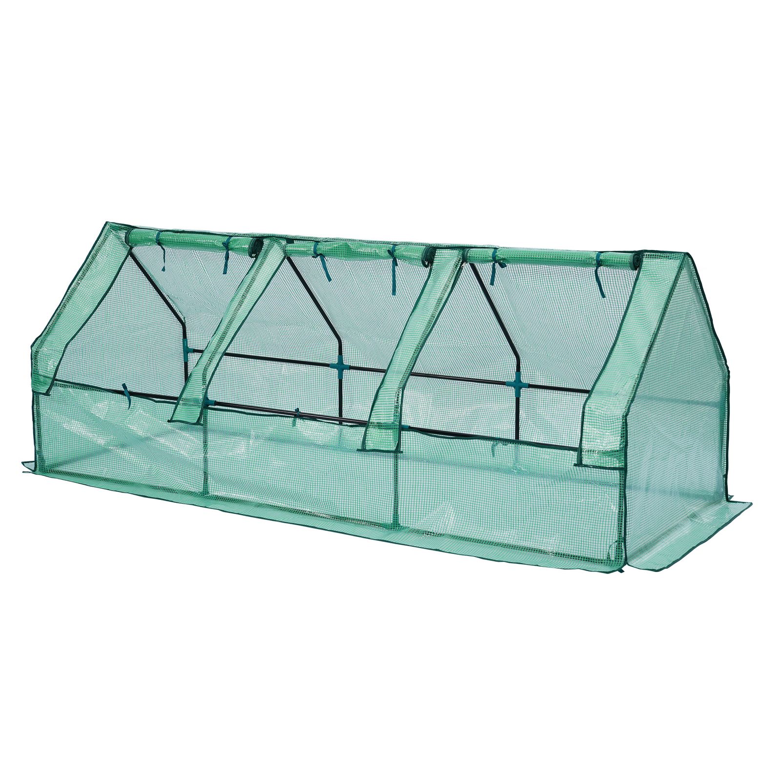 数量 ガーデンベッド ビニールハウス ×92 cm 腐らない おしゃれ 組立簡単 屋外 家庭菜園 DIY グリーン シルバー