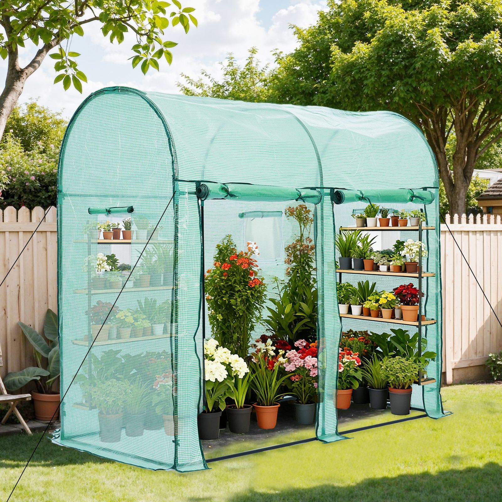 数量限定セール」 ビニール温室 大型 W200cm×D101cm×H180cm 温室