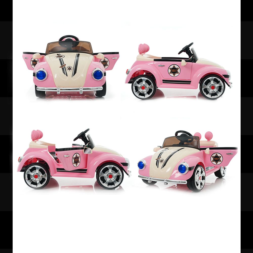 全新品 【ブルー】電動乗用ラジコンカー ドイツオールドタイプ 乗用 