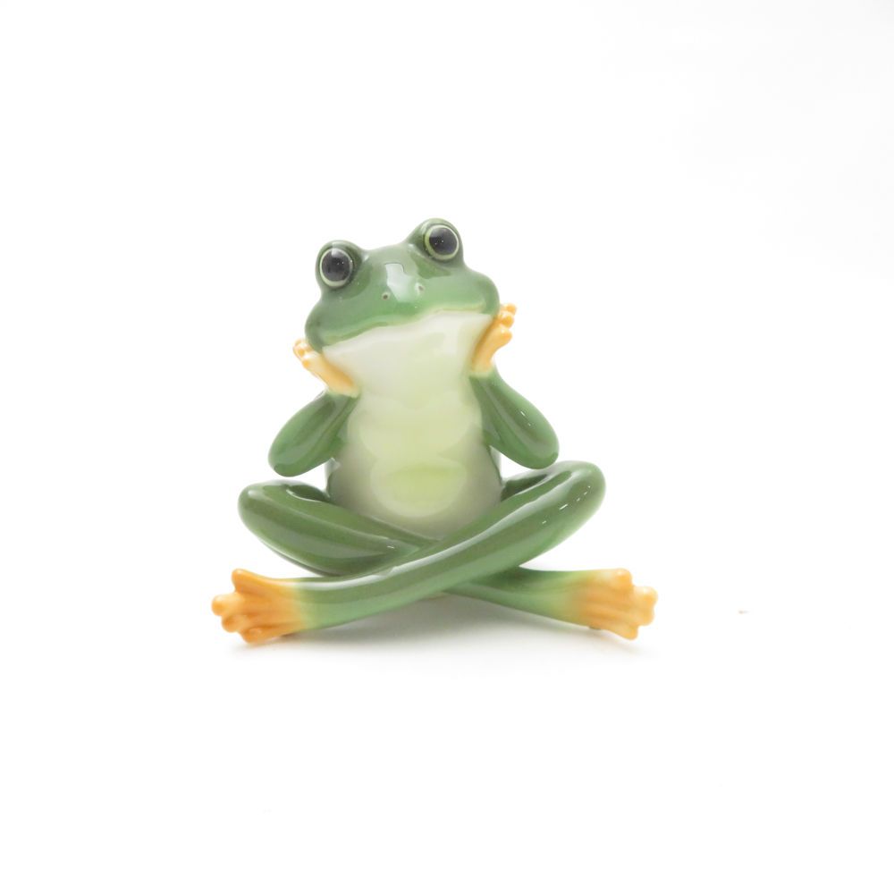 美品 FRANZ フランツ FZ02576 かえる カエル 蛙 オブジェ SY13546V2