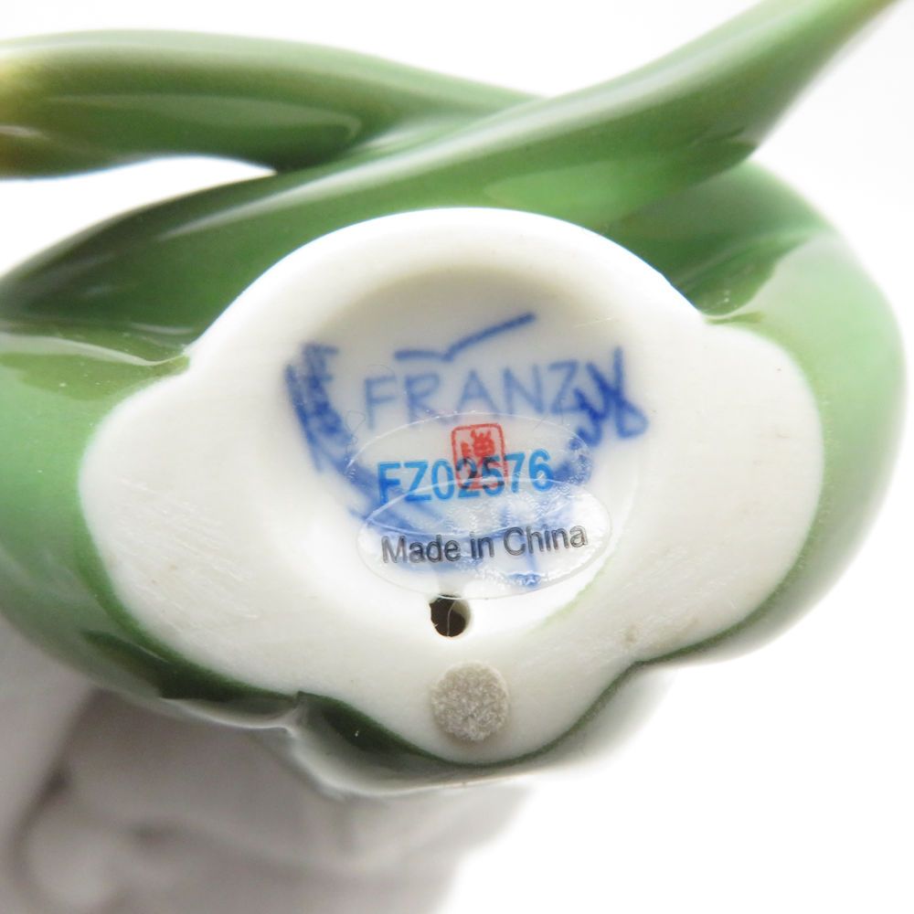 フランツ・コレクション franz 置物　カエル　蛙 美品 FRANZ フランツ FZ02576 かえる カエル 蛙 オブジェ SY13546V2
