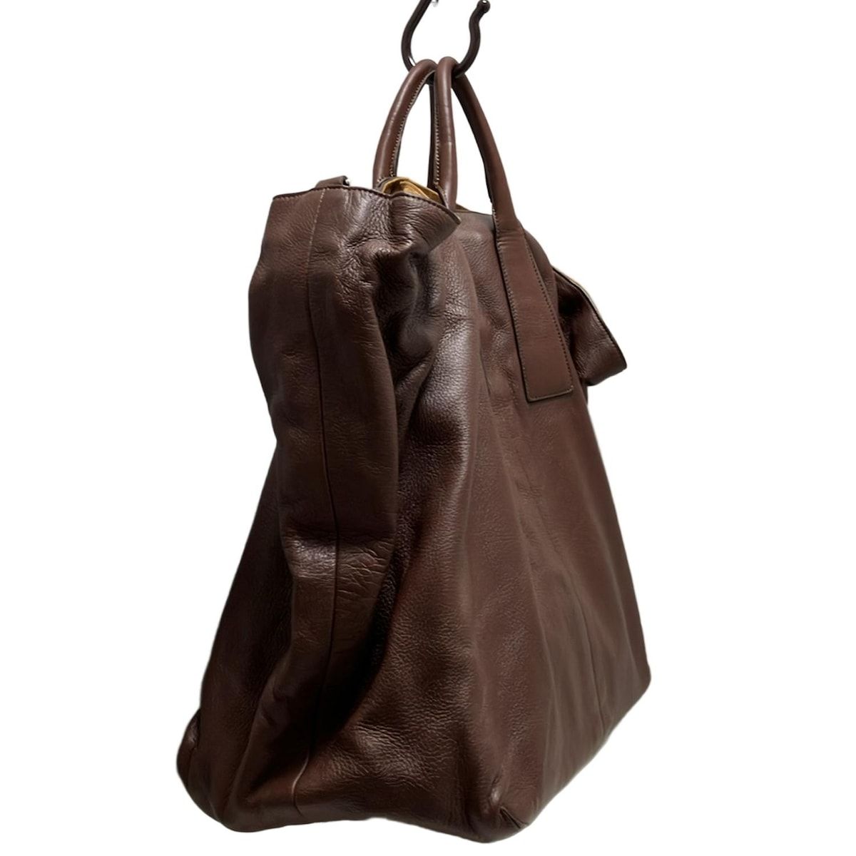 HIROFU(ヒロフ) トートバッグ - ダークブラウン レザー - メルカリ