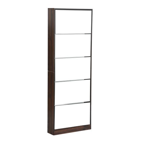 【鏡タイプ】下駄箱 5段 シューズラック 玄関収納 ひとり暮らし スリムタイプ 新品】【鏡タイプ】下駄箱 5段 シューズラック 玄関収納 ひとり暮らし