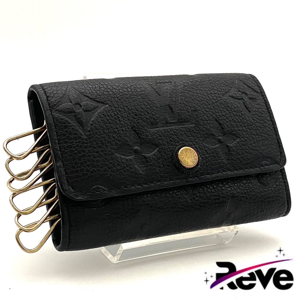 ルイヴィトン アンプラント ミュルティクレ6 キーケース ブラック RFID