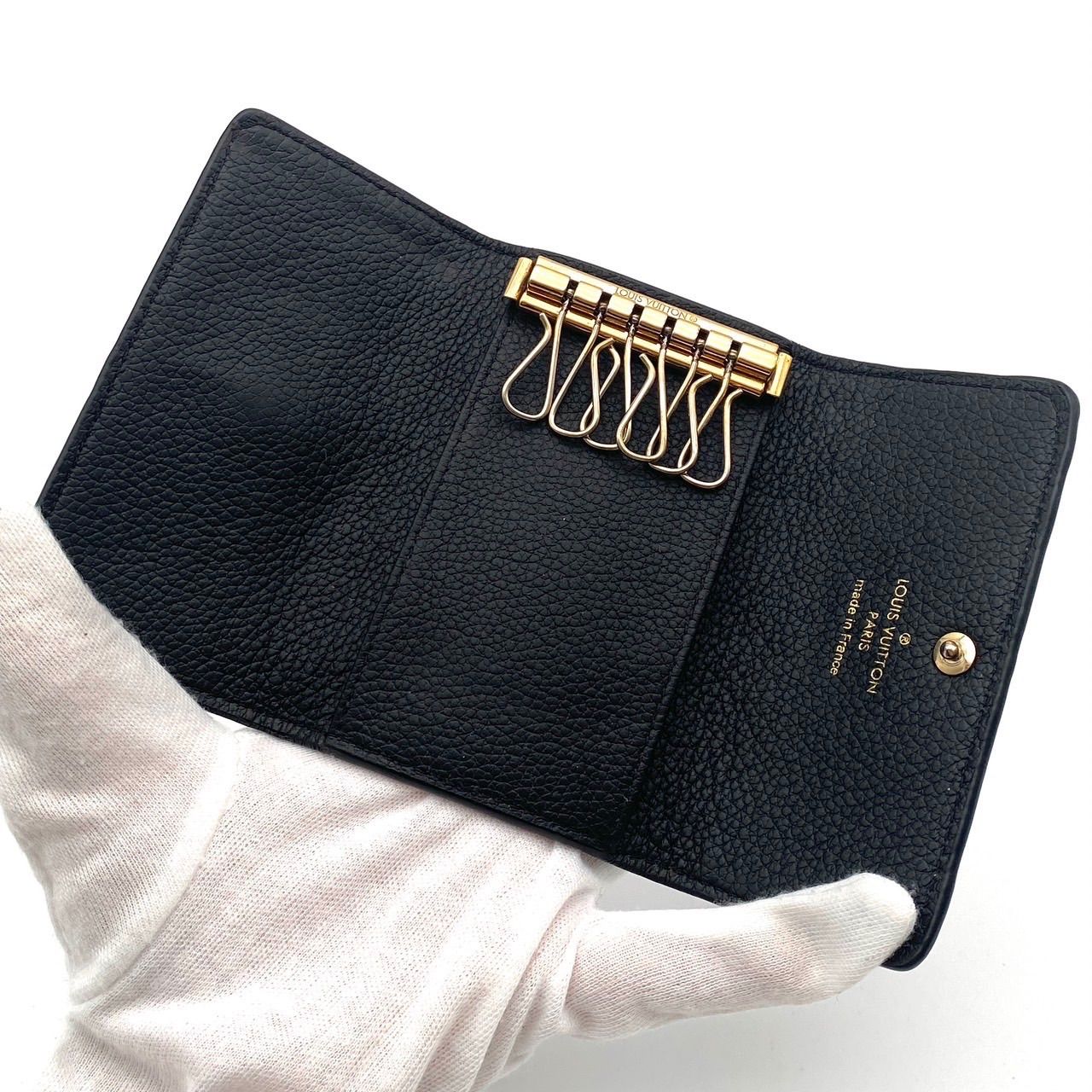 ルイヴィトン アンプラント ミュルティクレ6 キーケース ブラック RFID