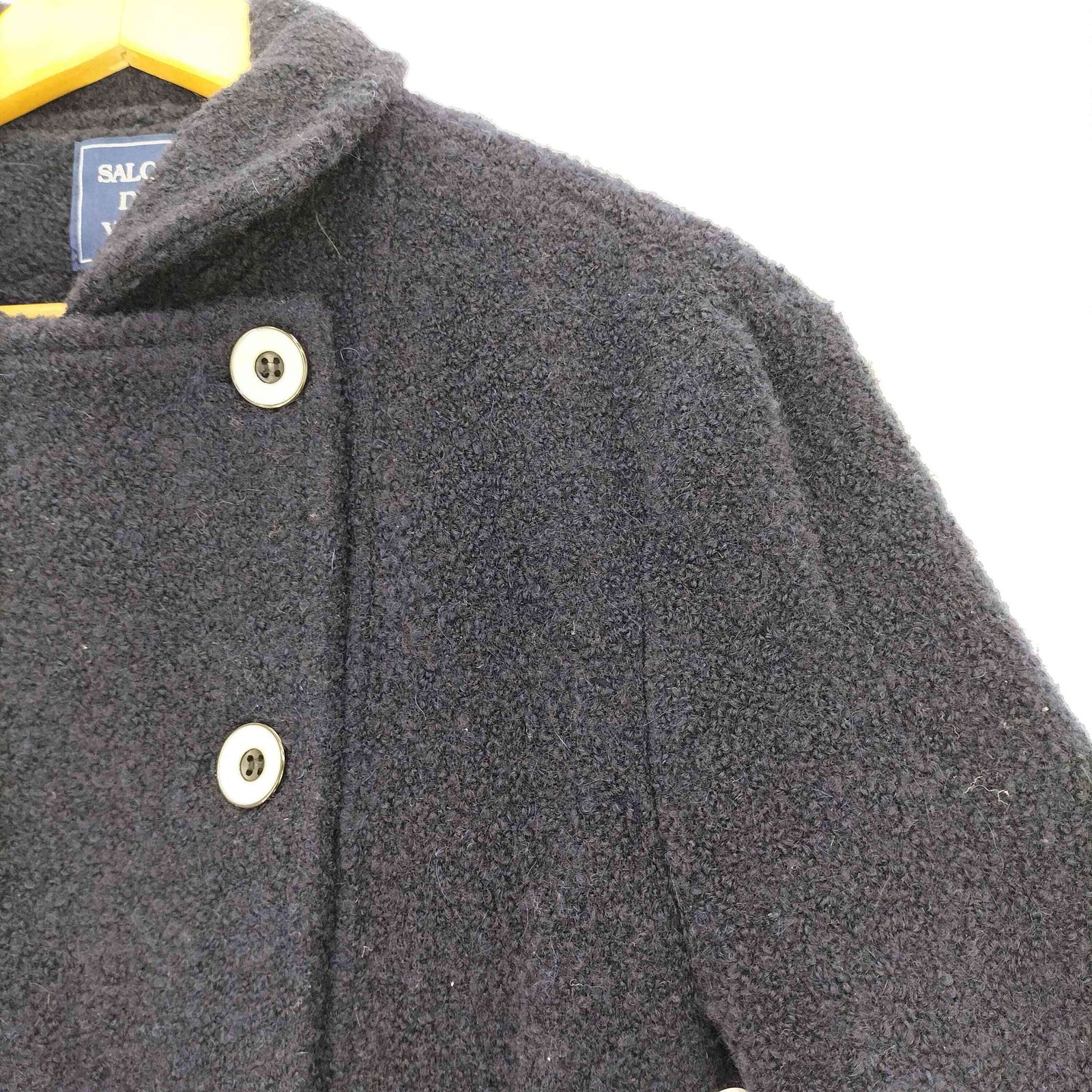 USED古着(ユーズドフルギ) {{SALON DE YON}} Button Point Double Wool Coat レディース 表記無 【中古】【ブランド古着バズストア】 ユーズドフルギ USED古着 Button Point Double Wool Coat レディース
