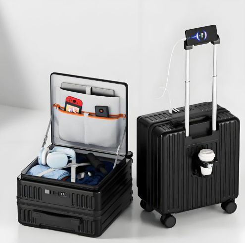 18インチ機内持ち込みキャリー 旅行 フロントポケットキャリー ミニ スチュワーデス