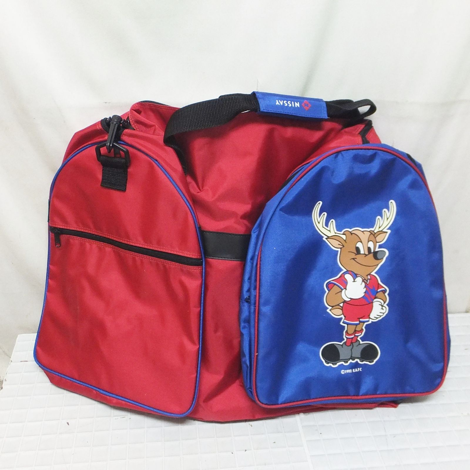 R635【希少】非売品 90年代 Jリーグ ボストンバッグ 鹿島アントラーズ