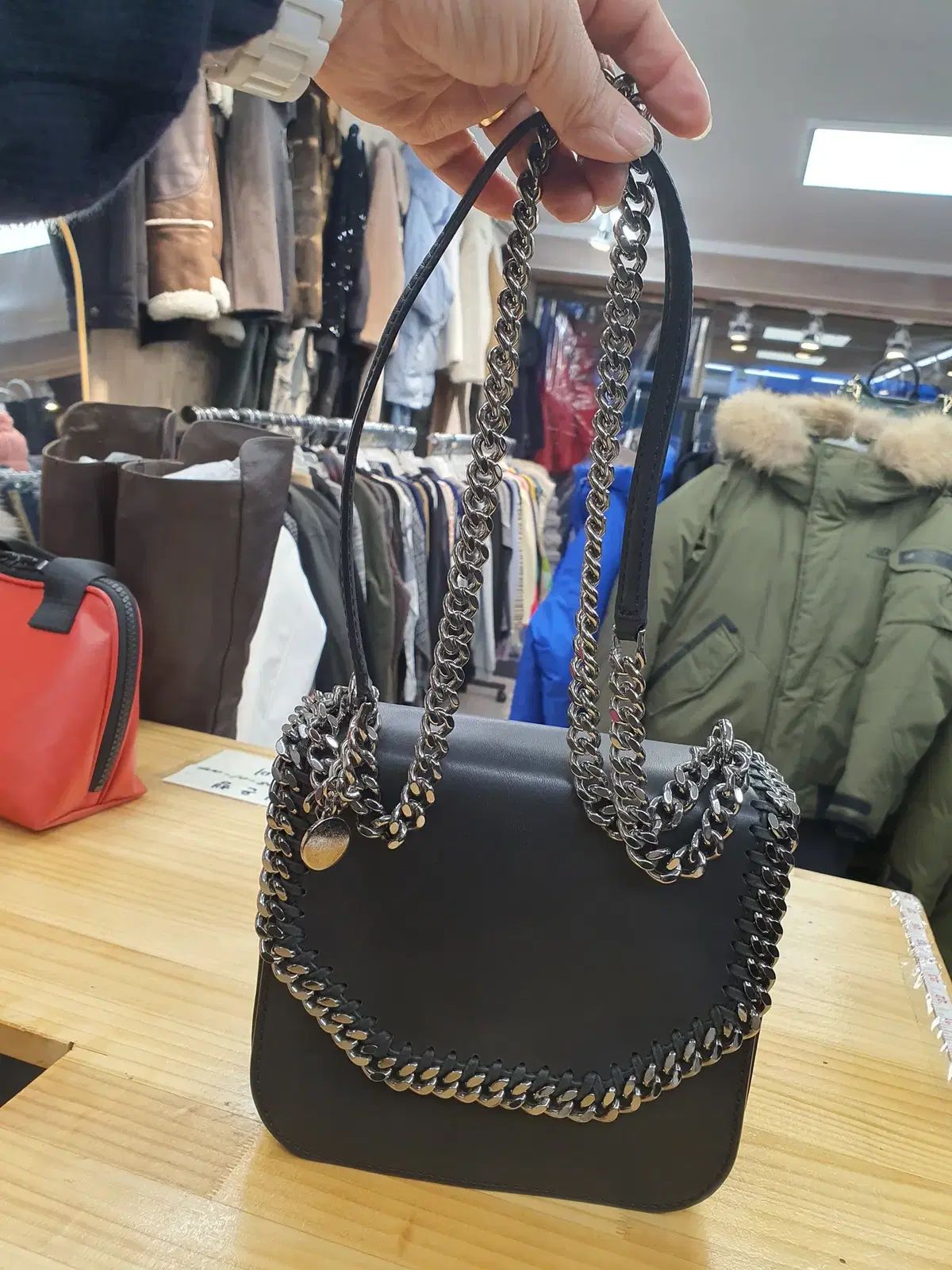 A級 STELLA McCARTNEY ステラ マッカートニー ファラベラ ボックス ミニ クロスバック