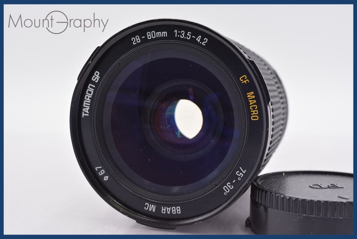 TAMRON タムロン SP 28 80 mm F 3 5 4 2 CF MACRO 75° 30° 後キャップ付 キヤノンFD用 MF 同梱無料 R 260