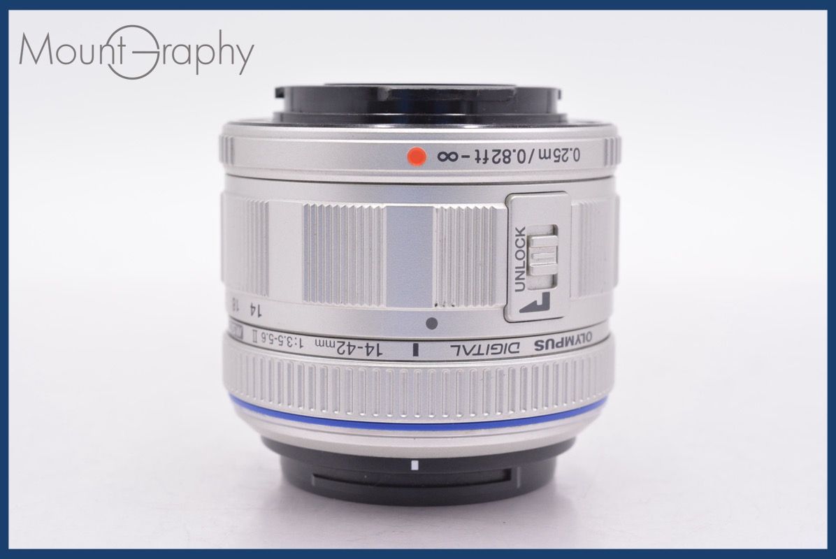 実用 オリンパス OLYMPUS M ZUIKO DIGITAL 14 42 mm F 3 5 6 II MSC 前後キャップ レンズフィルター付 同梱無料 R 263