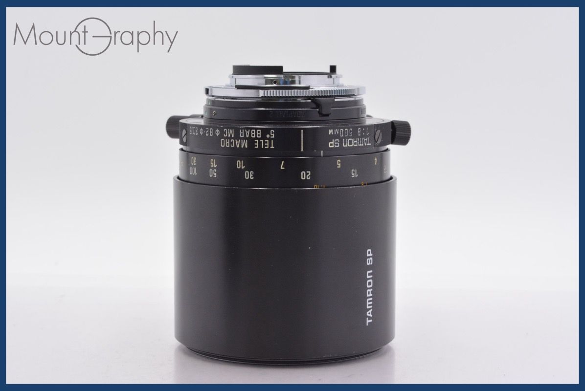 タムロン TAMRON SP 500mm F8 TELE MACRO 5° BBAR MC 前後キャップ、前