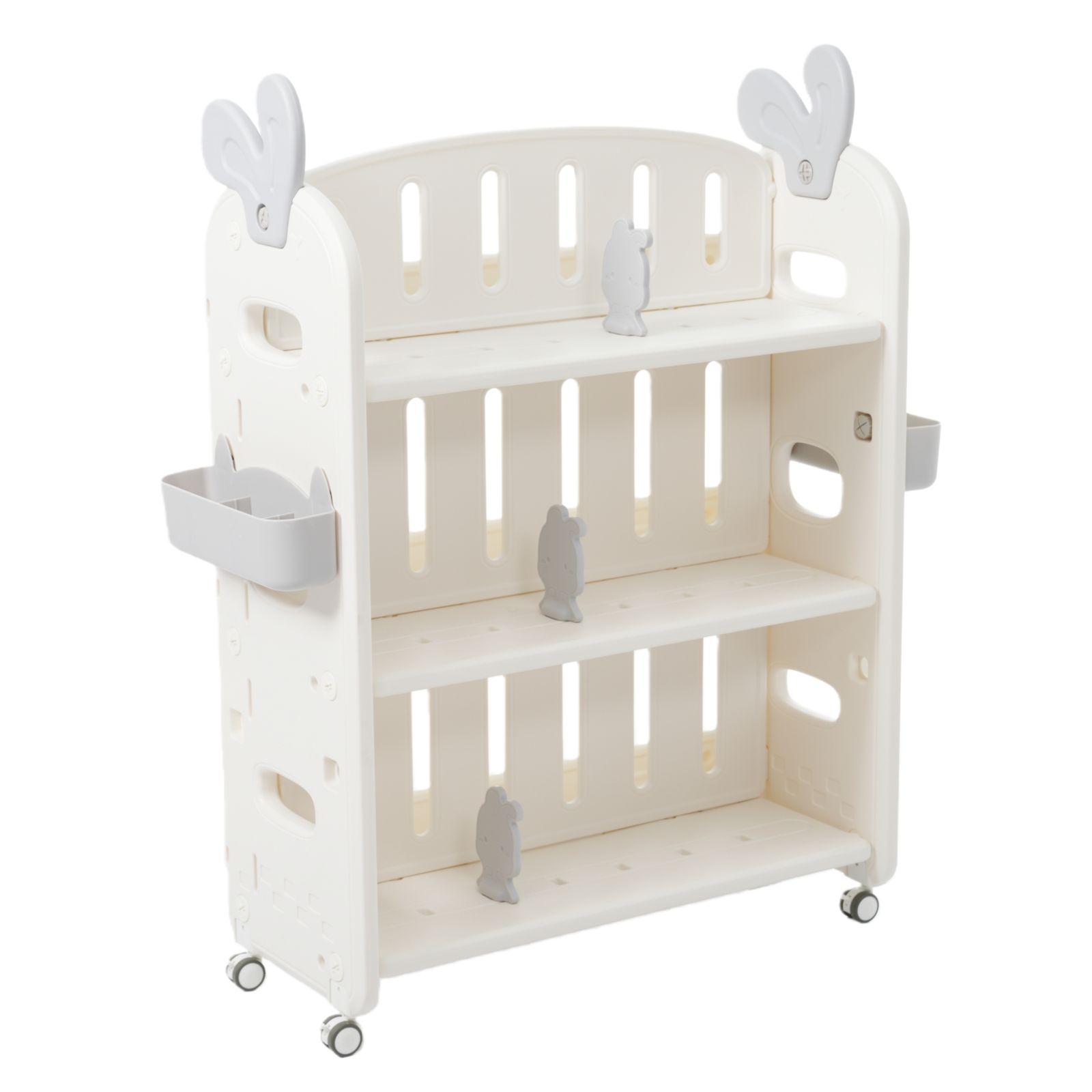 ハンドメイド 雑誌＆絵本ラック (ダークチーク色)