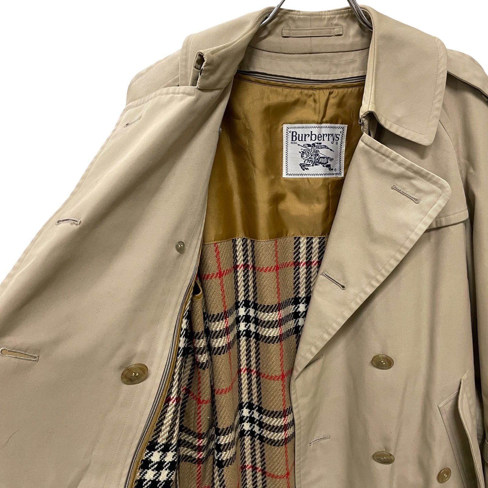 NK125 Burberry トレンチコート ベージュ ノバチェック ライナー付き
