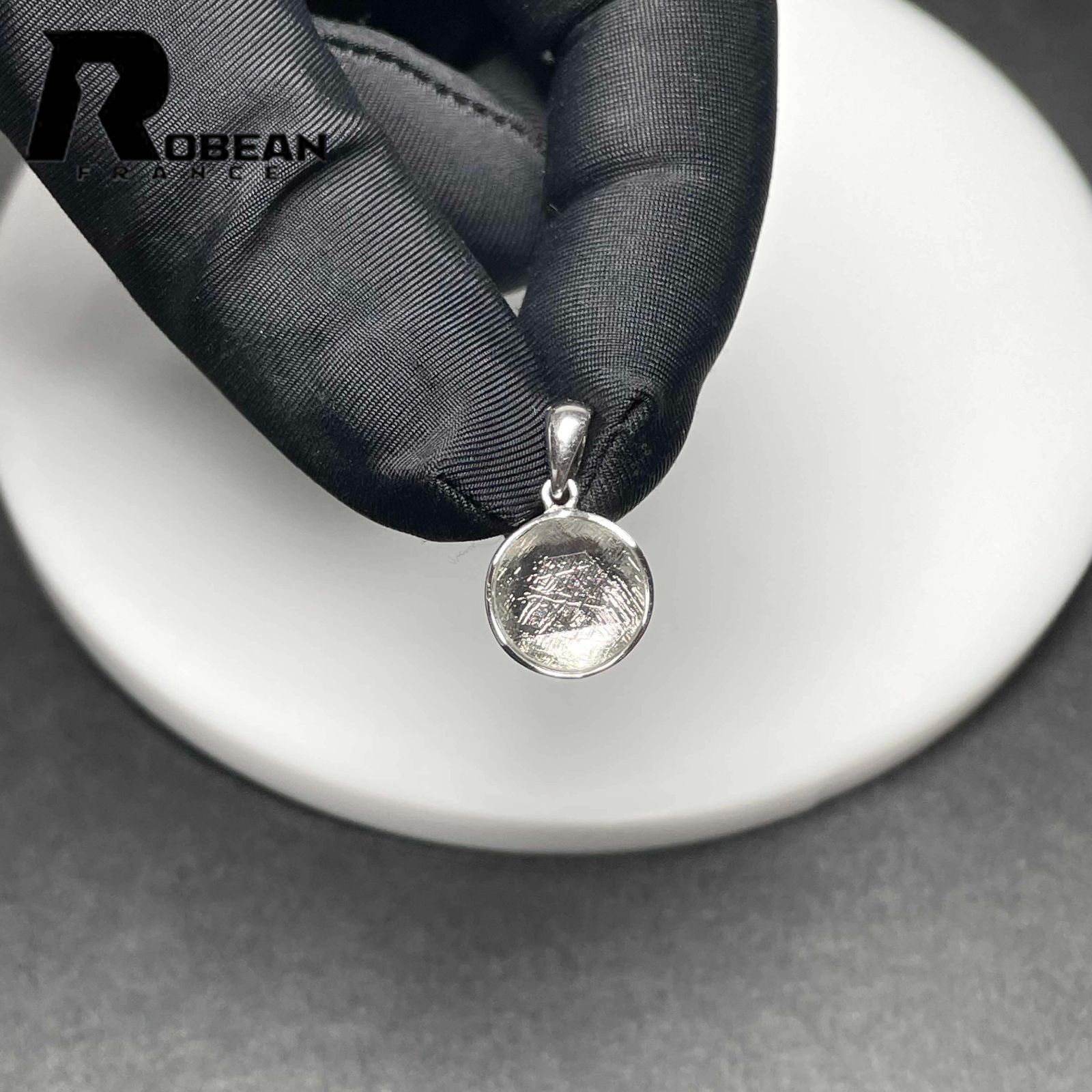 貴重 EU製 定価7万円☆ROBEAN・シルバーギベオン隕石☆六芒星