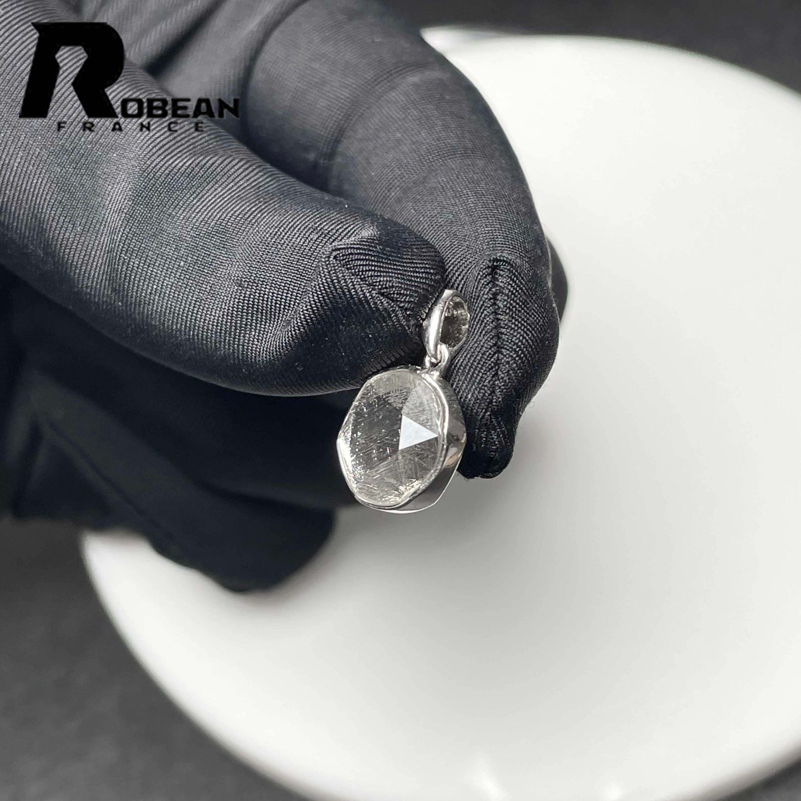 貴重 EU製 定価7万円☆ROBEAN・シルバーギベオン隕石☆六芒星