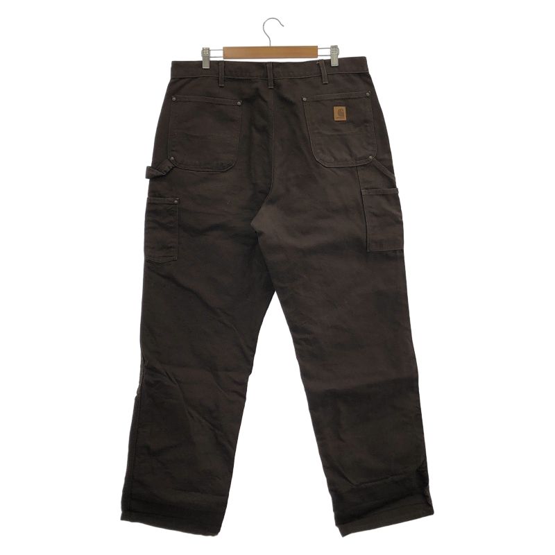 Carhartt ダブルニーデニムパンツ サイズ38 x 32 ダークブラウン カーハート 91